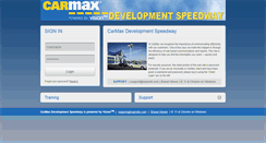 Desktop Screenshot of carmaxdevelopmentspeedway.com