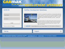 Tablet Screenshot of carmaxdevelopmentspeedway.com